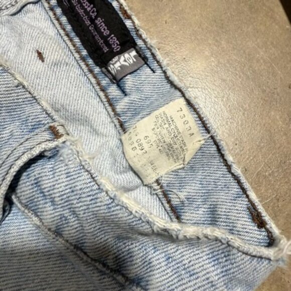 Vintage 90s Levi’s Silver Tab Purple Label Baggy Jeans 30x31 Medium Silvertab - Picture 8 of 12